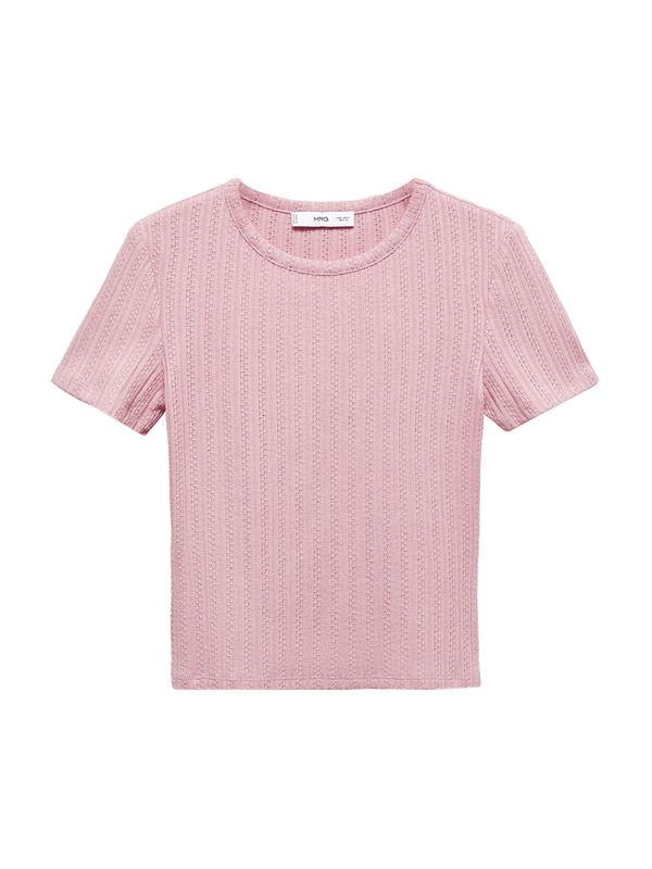 MANGO MANGO Тениска 'LYRA'  пепел от рози