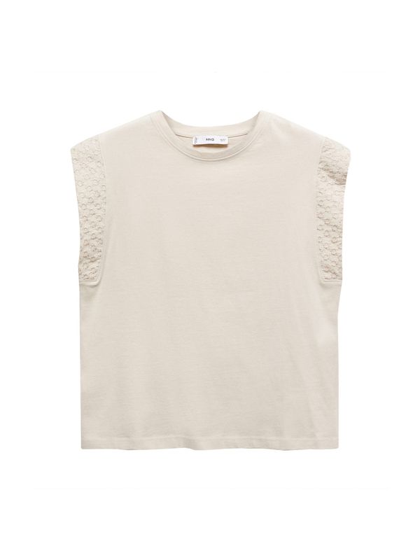 MANGO MANGO Тениска 'MARIA'  бежово