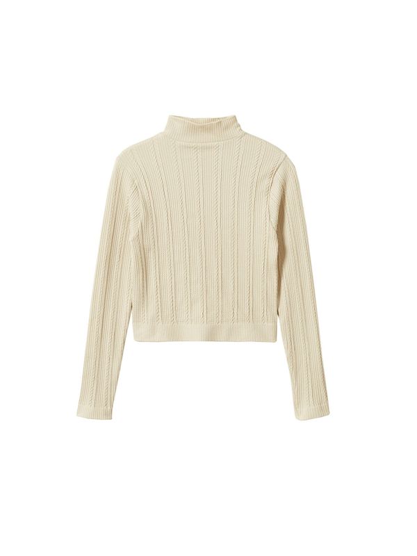 MANGO MANGO Тениска 'NEWMAN'  екрю