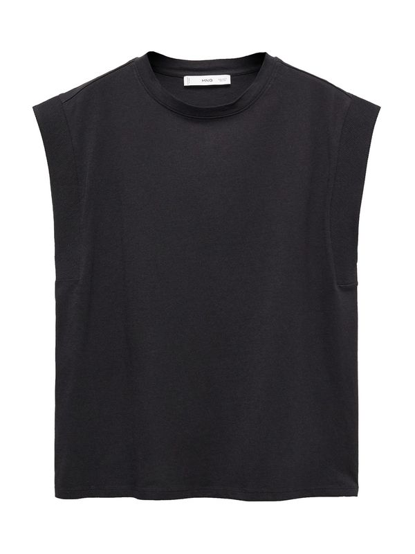 MANGO MANGO Тениска 'VIRI'  черно