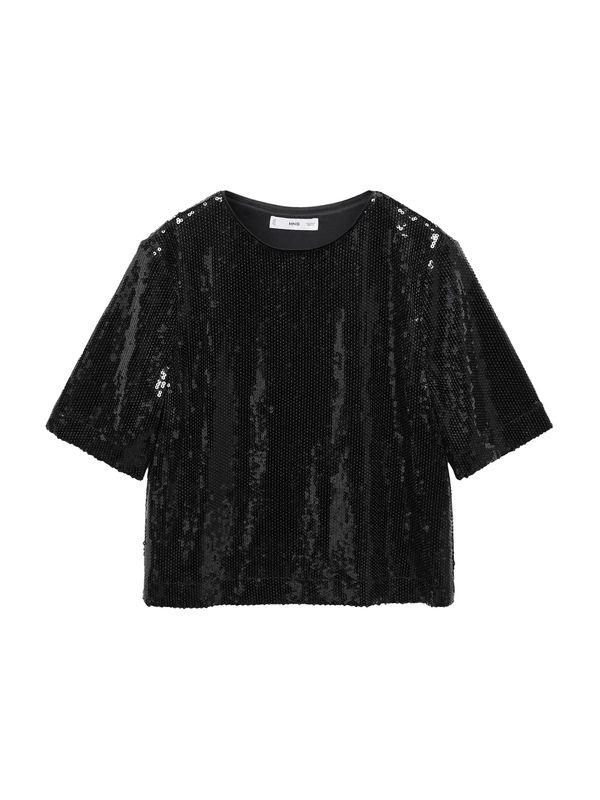 MANGO MANGO Тениска 'Xavi'  черно