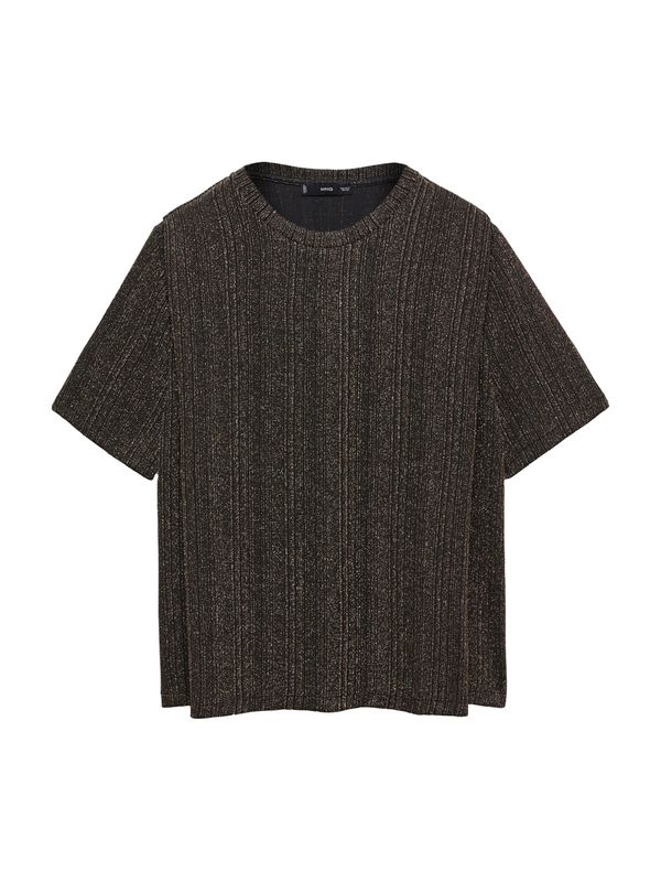 MANGO MANGO Тениска 'XLURI'  злато / черно