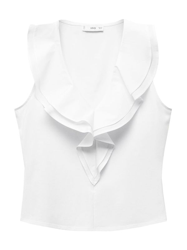 MANGO MANGO Топ 'POPLI'  бяло