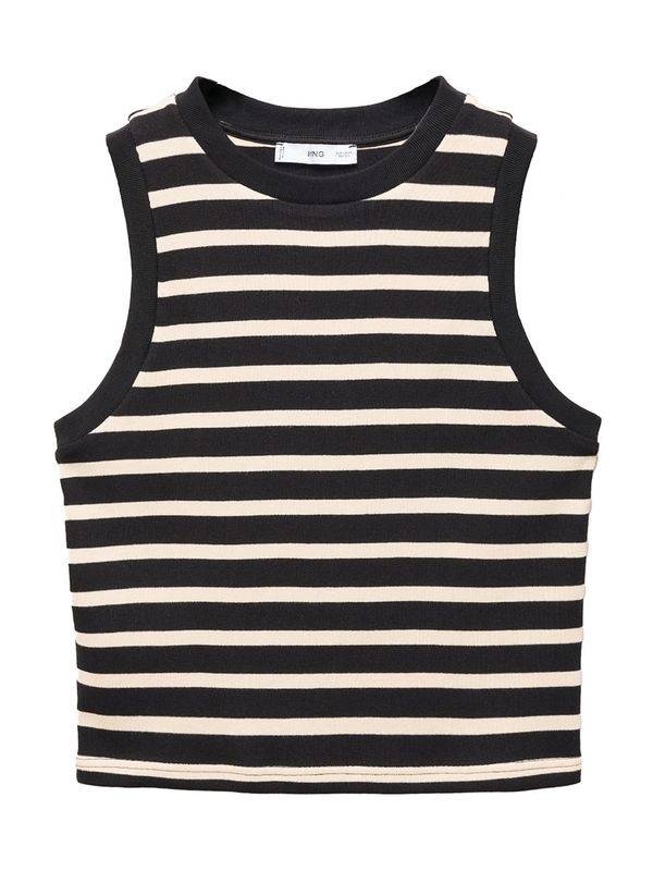 MANGO MANGO Топ 'PORTA'  бежово / черно