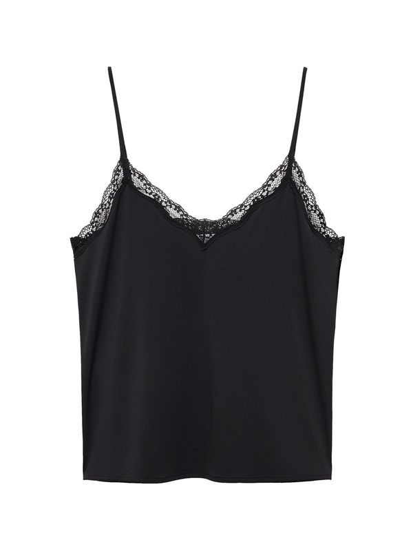 MANGO MANGO Топ 'SIAT'  черно