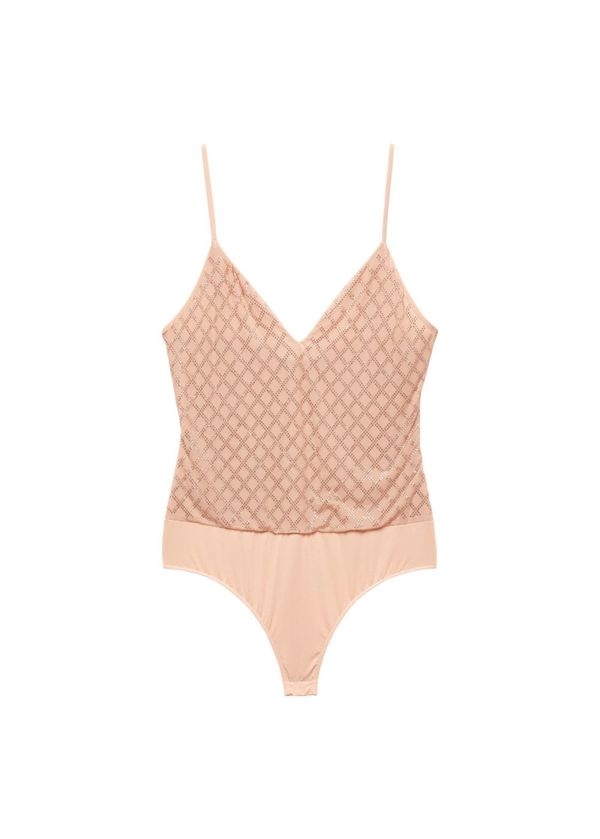 MANGO MANGO Топ  телесен цвят