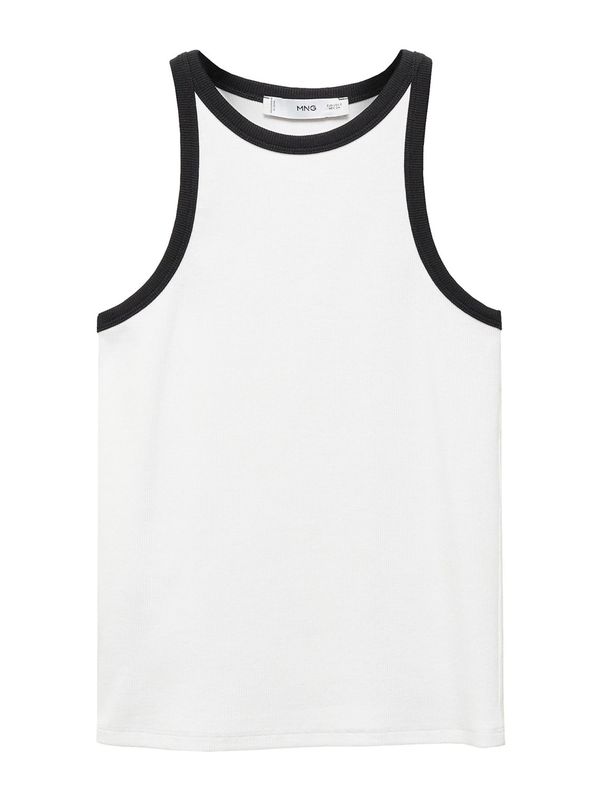MANGO MANGO Топ 'TINIC'  черно / бяло