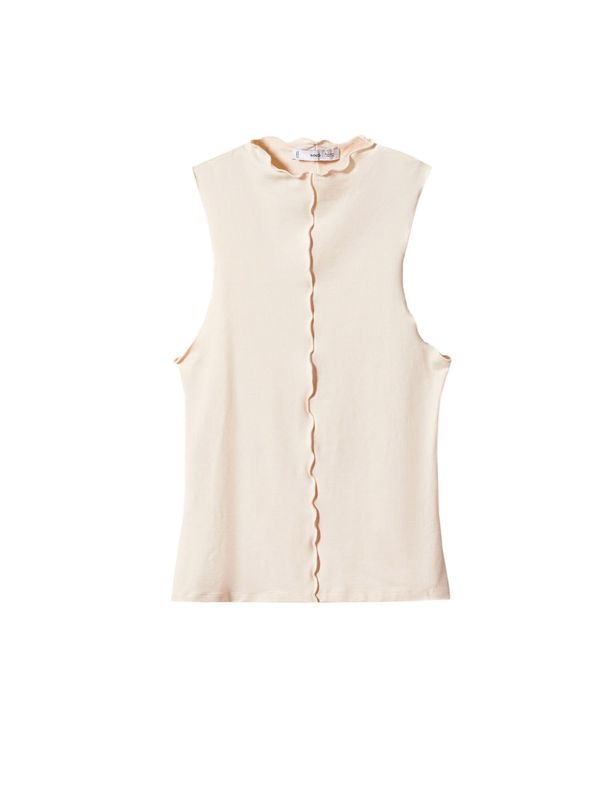 MANGO MANGO Топ 'TRISHA'  бял памук