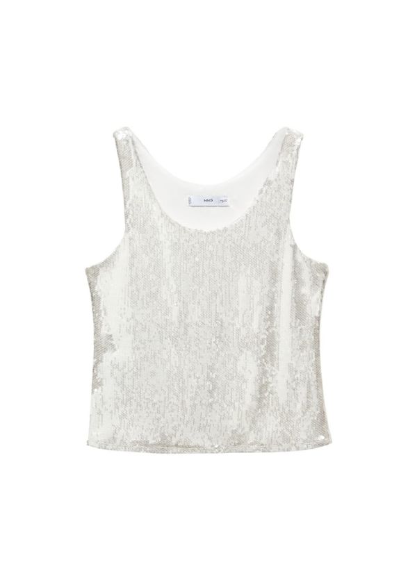 MANGO MANGO Топ 'Xdegra'  сребърно