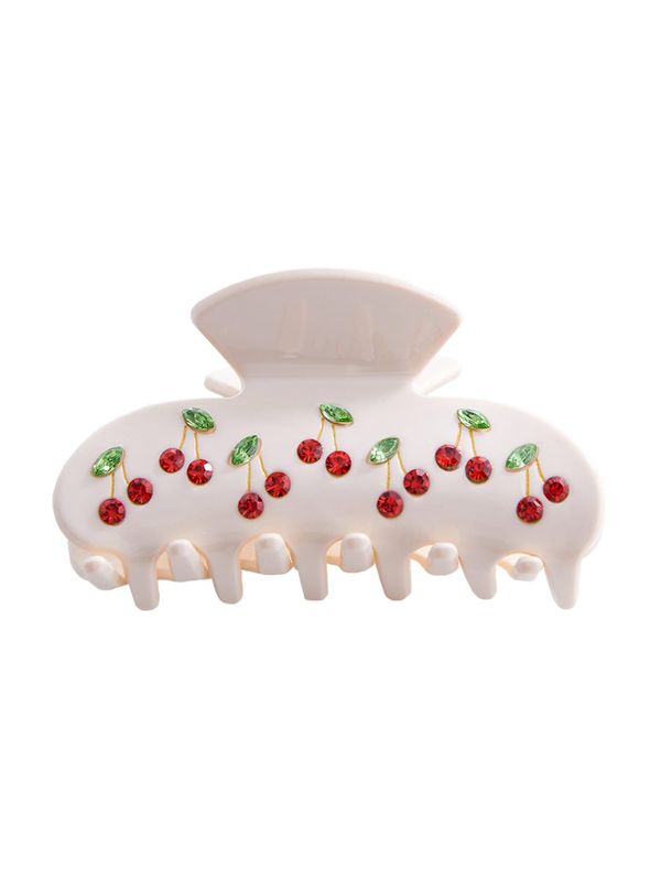 MANGO MANGO Украшение за коса 'CIRERA'  зелено / черешово червено / бяло