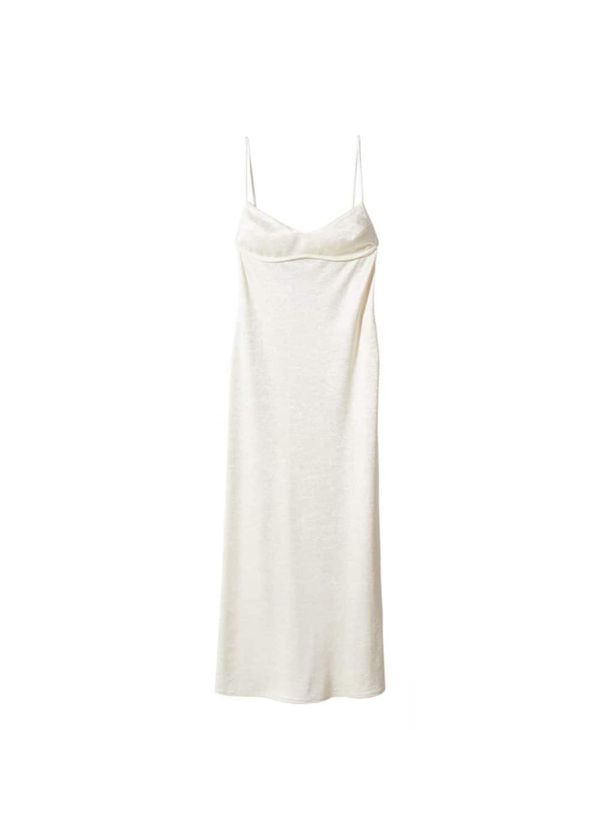 MANGO MANGO Вечерна рокля 'Jackie'  бял меланж