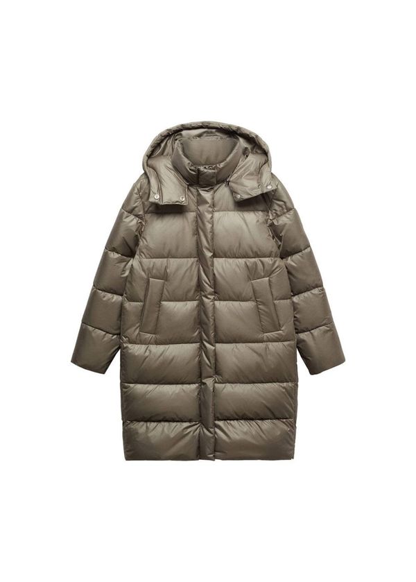 MANGO MANGO Зимно палто 'Anorak Rocio'  каки