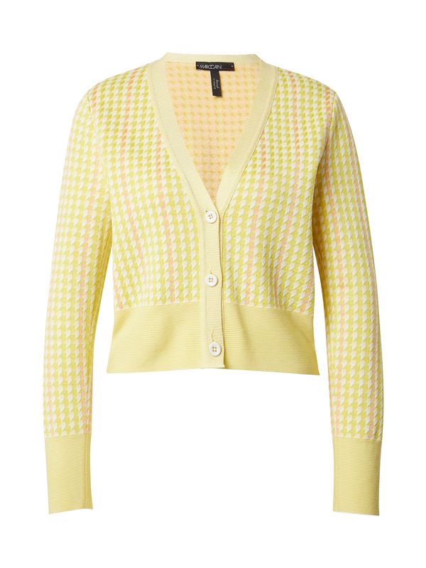 Marc Cain Marc Cain Плетена жилетка  лайм / бледорозово / бяло