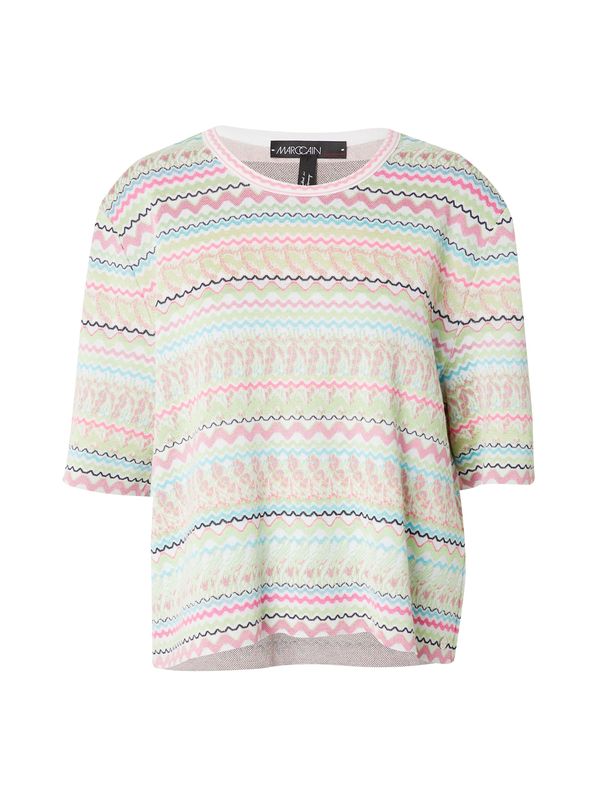 Marc Cain Marc Cain Пуловер  светлозелено / бледорозово / черно / бяло