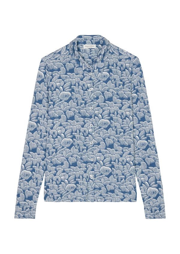 Marc O'Polo Marc O'Polo Блуза  синя тинтява / мръсно бяло