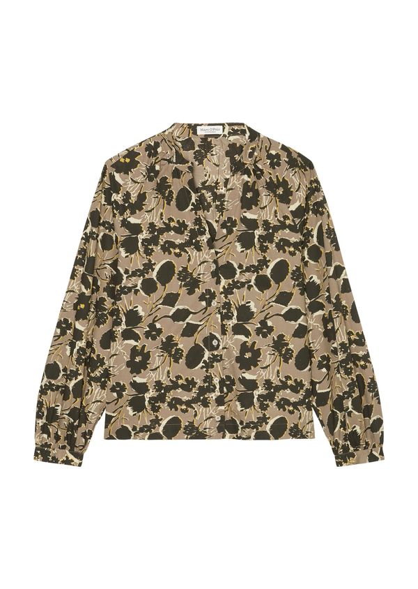 Marc O'Polo Marc O'Polo Блуза  светлокафяво / жълто / черно / бяло