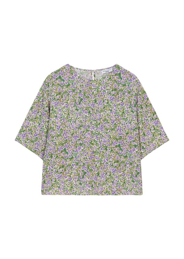 Marc O'Polo DENIM Marc O'Polo DENIM Блуза  слонова кост / зелено / тръстиково зелено / тъмнолилаво