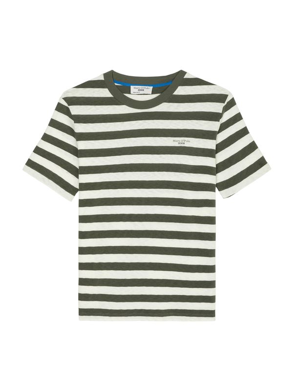 Marc O'Polo DENIM Marc O'Polo DENIM Тениска  тъмнозелено / естествено бяло