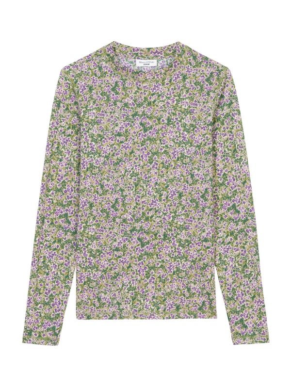 Marc O'Polo DENIM Marc O'Polo DENIM Тениска  зелено / ябълка / лилав / бяло