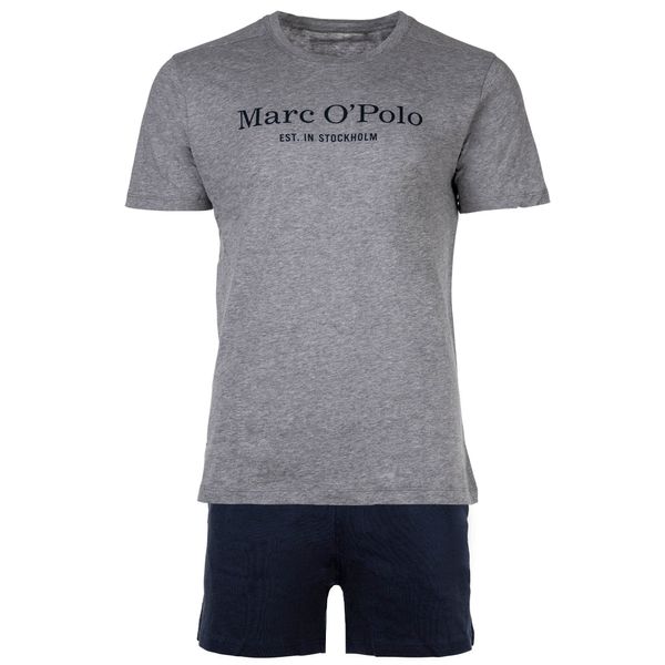Marc O'Polo Marc O'Polo Къса пижама  нейви синьо / сив меланж