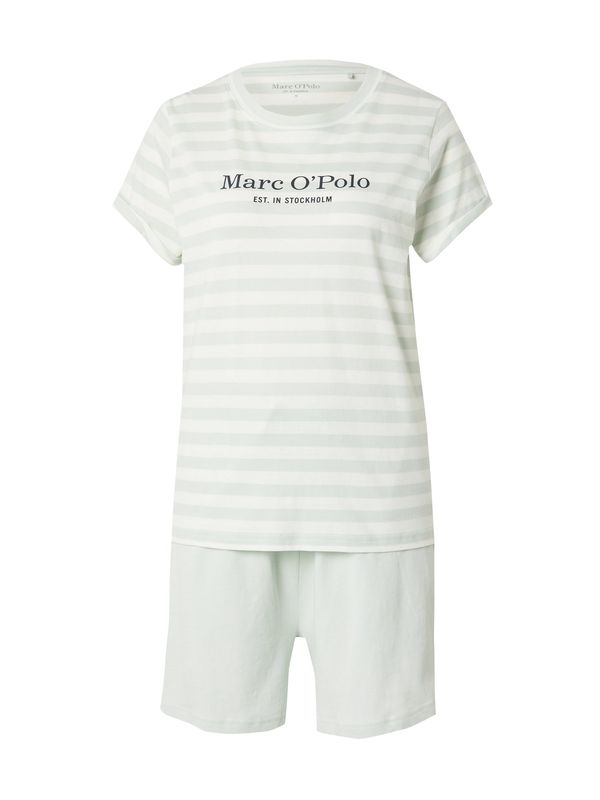 Marc O'Polo Marc O'Polo Нощница  пастелно зелено / бяло