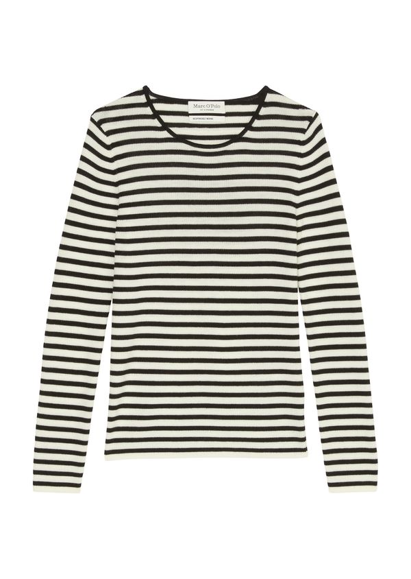 Marc O'Polo Marc O'Polo Пуловер  черно / бял памук