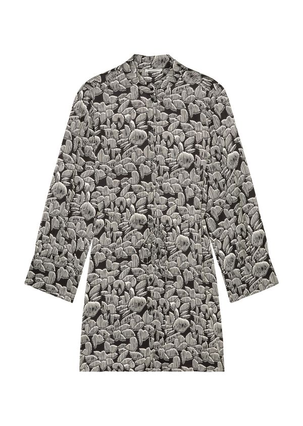 Marc O'Polo Marc O'Polo Рокля тип риза  черно / мръсно бяло