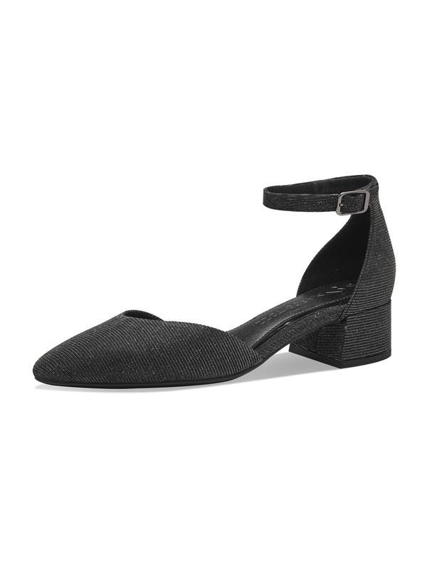 MARCO TOZZI MARCO TOZZI Дамски обувки на ток с отворена пета  черно / сребърно