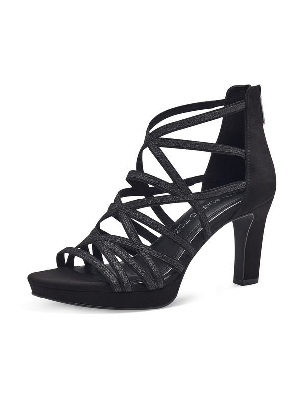 MARCO TOZZI MARCO TOZZI Сандали  черно / сребърно