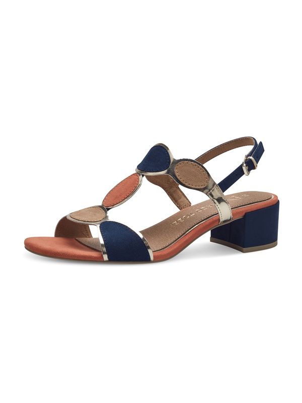 MARCO TOZZI MARCO TOZZI Сандали  тъмнобежово / нейви синьо / розе