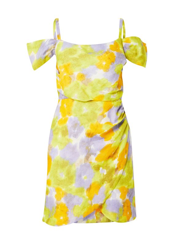 Marella Marella Лятна рокля 'ACQUI'  къри / лимоненожълто / лавандула / бяло