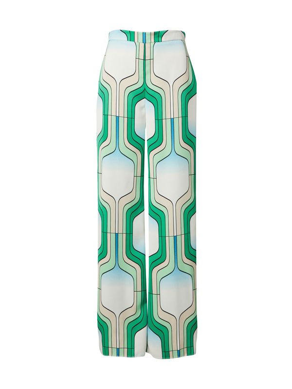 Marella Marella Панталон 'CIFRA'  бежово / светлосиньо / зелено / бяло