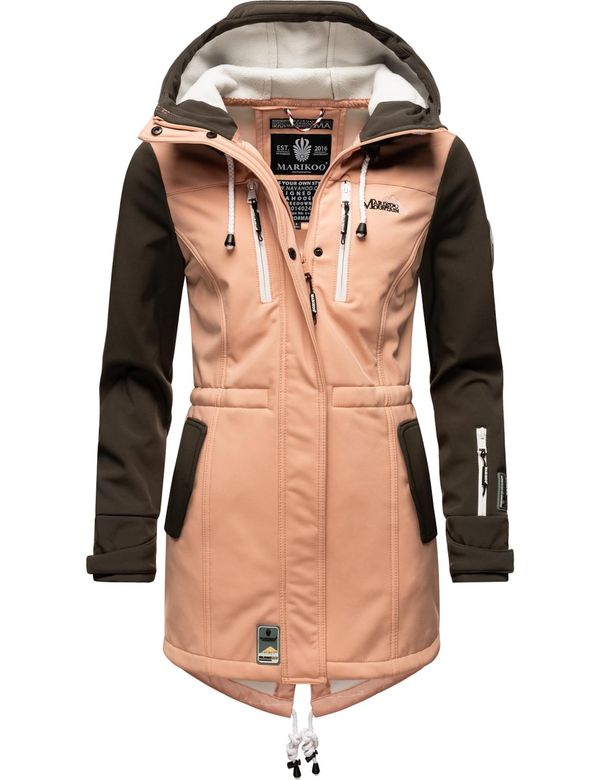 MARIKOO MARIKOO Функционално палто 'Zimtzicke'  розово / черно