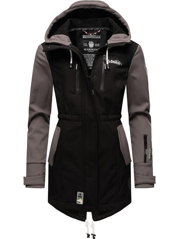 MARIKOO MARIKOO Функционално палто 'Zimtzicke'  таупе сиво / черно