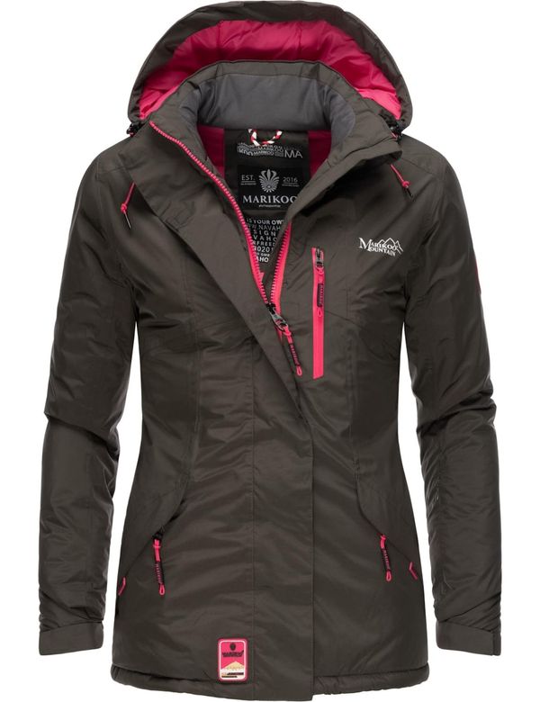 MARIKOO MARIKOO Функционално яке 'Rabeaa'  антрацитно черно / розово / бяло