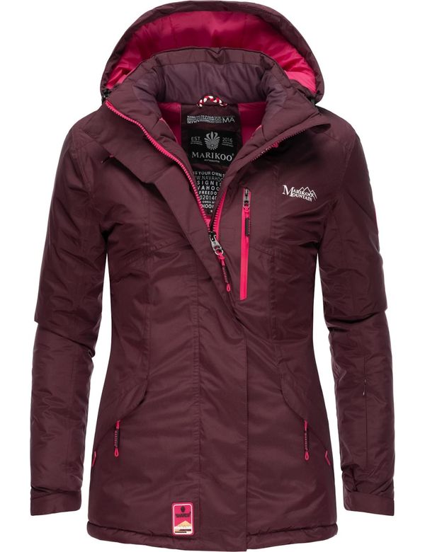 MARIKOO MARIKOO Функционално яке 'Rabeaa'  бургундово червено / бяло