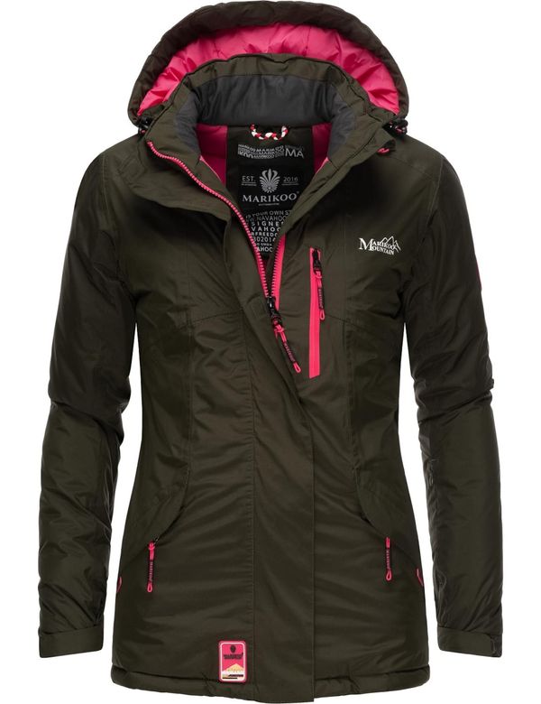 MARIKOO MARIKOO Функционално яке 'Rabeaa'  маслина / розово / бяло