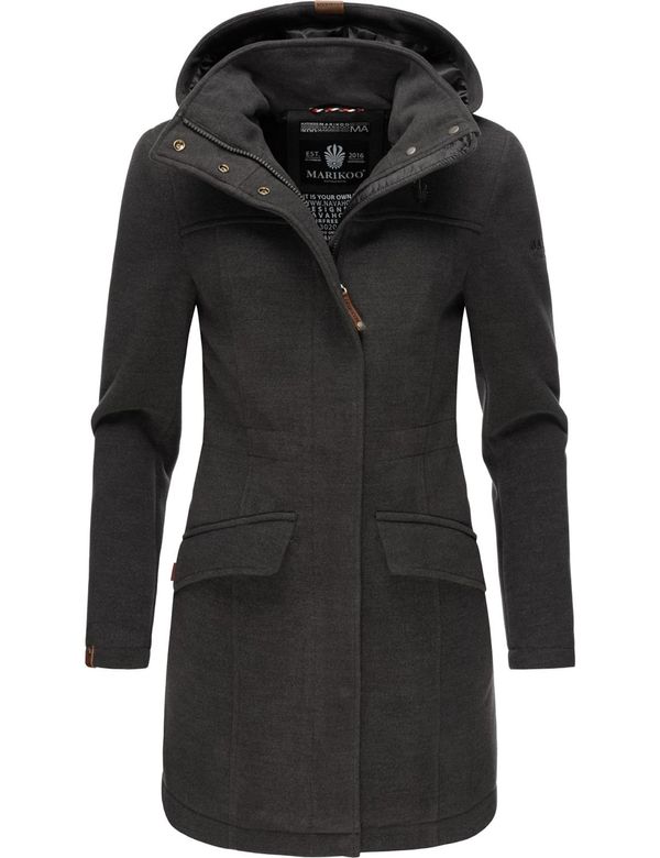 MARIKOO MARIKOO Преходно палто  антрацитно черно