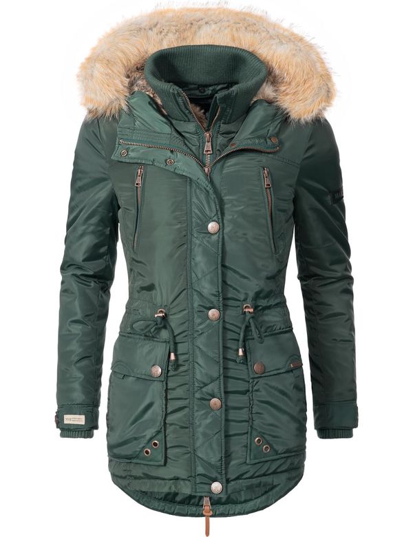 MARIKOO MARIKOO Зимна парка 'Grinsekatze'  светлокафяво / тъмнозелено