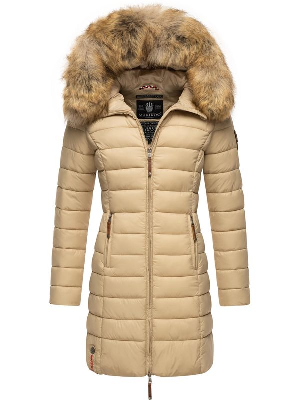 MARIKOO MARIKOO Зимно палто 'Rose'  слонова кост / кафяво / червено