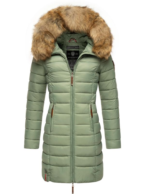 MARIKOO MARIKOO Зимно палто 'Rose'  светлокафяво / светлозелено