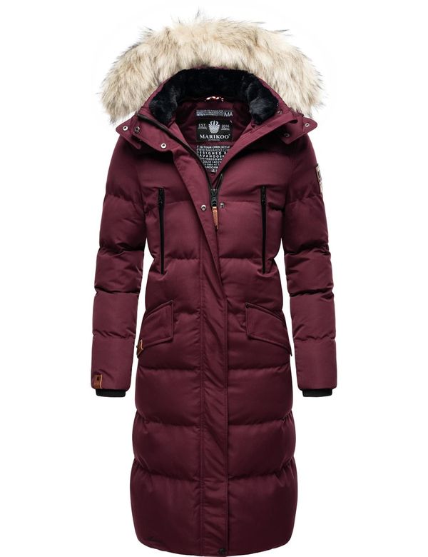 MARIKOO MARIKOO Зимно палто 'Schneesternchen'  бордо
