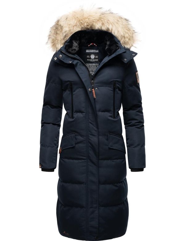 MARIKOO MARIKOO Зимно палто 'Schneesternchen'  нейви синьо
