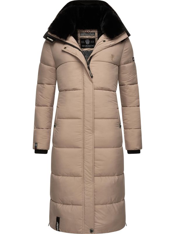 MARIKOO MARIKOO Зимно палто  таупе сиво / черно