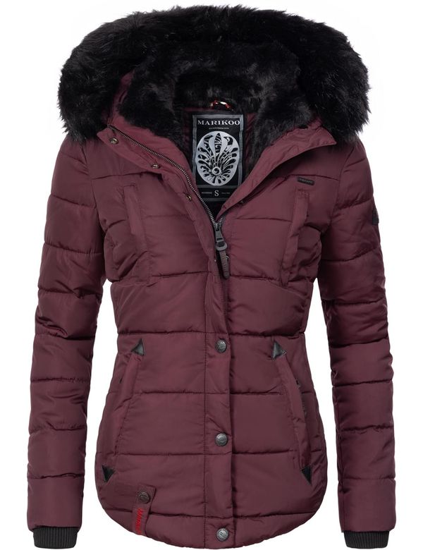 MARIKOO MARIKOO Зимно яке 'Lotusblüte'  бургундово червено