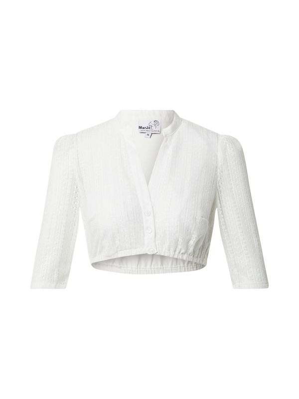 MARJO MARJO Блуза в традиционен стил 'Emma-Linda'  бяло