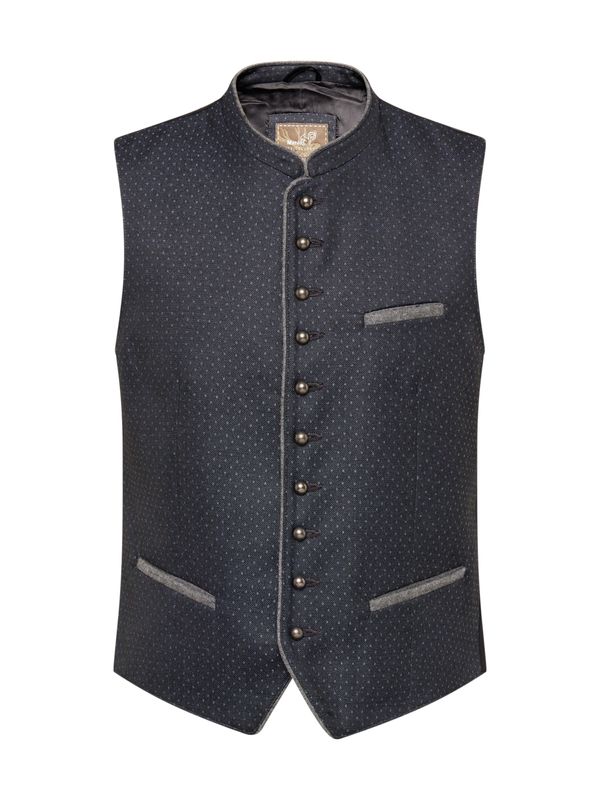 MARJO MARJO Мъжка елек за костюм 'Gabriel'  синьо / сиво / антрацитно черно