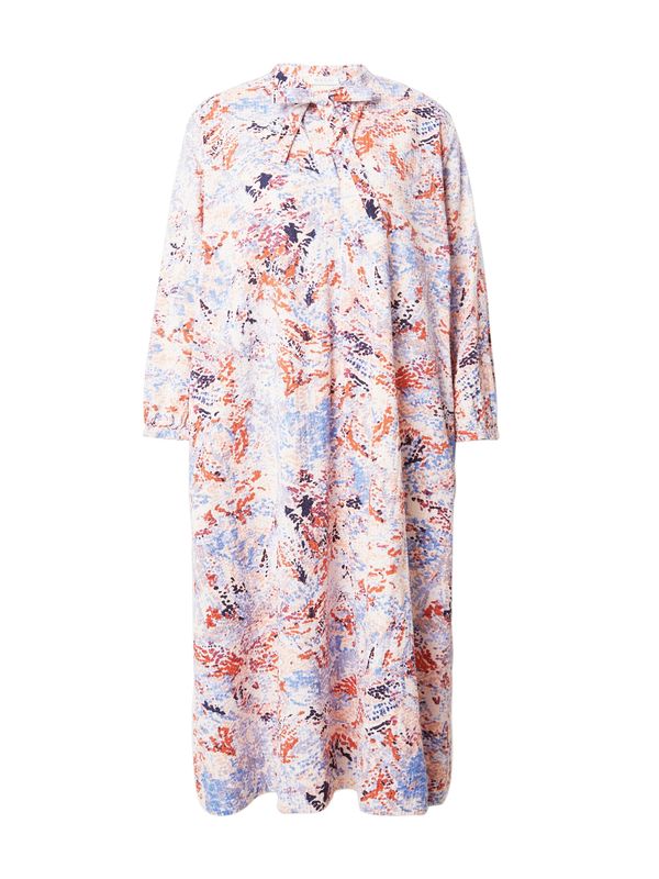 Masai Masai Рокля тип риза 'Nishat'  кремаво / светлосиньо / оранжево / питая