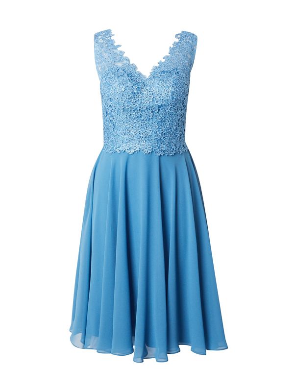 mascara mascara Рокля за коктейл  лазурно синьо