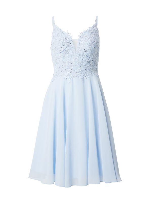 mascara mascara Рокля за коктейл  пастелно синьо